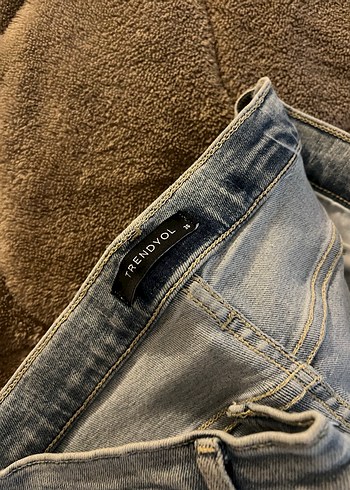 Kadın Denim Yırtık Skinny Jean - Görsel 3