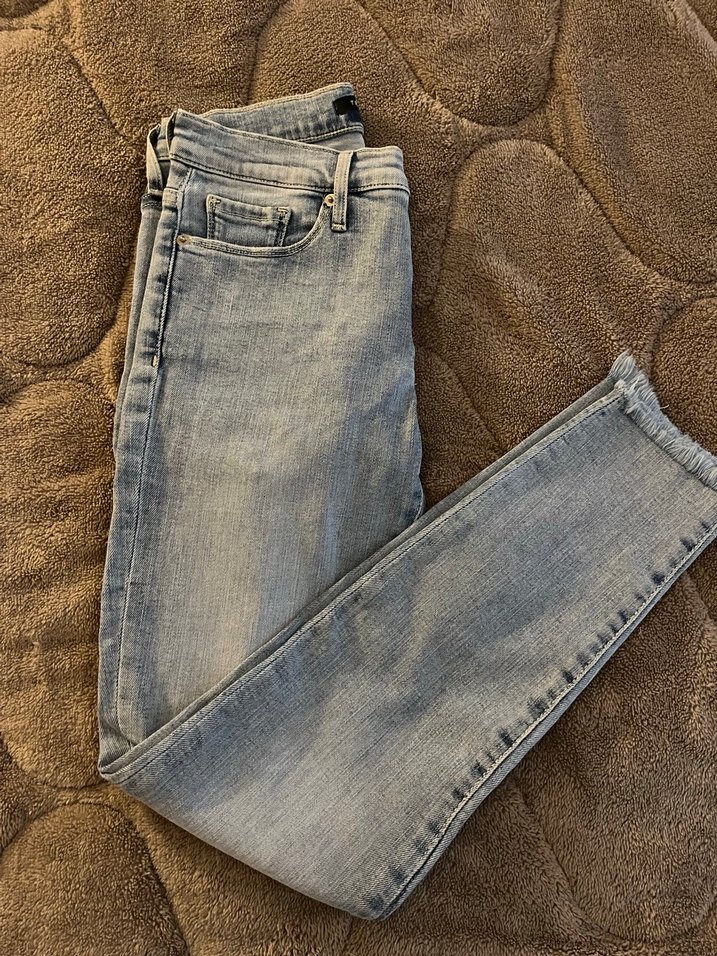 Kadın Denim Yırtık Skinny Jean - Görsel 2