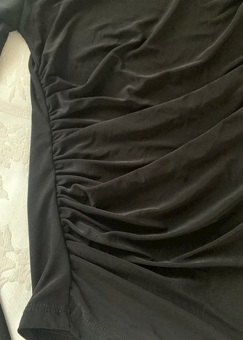 Siyah Drapeli  Bluz - Görsel 8