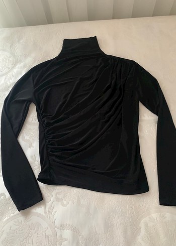 Siyah Drapeli  Bluz - Görsel 10