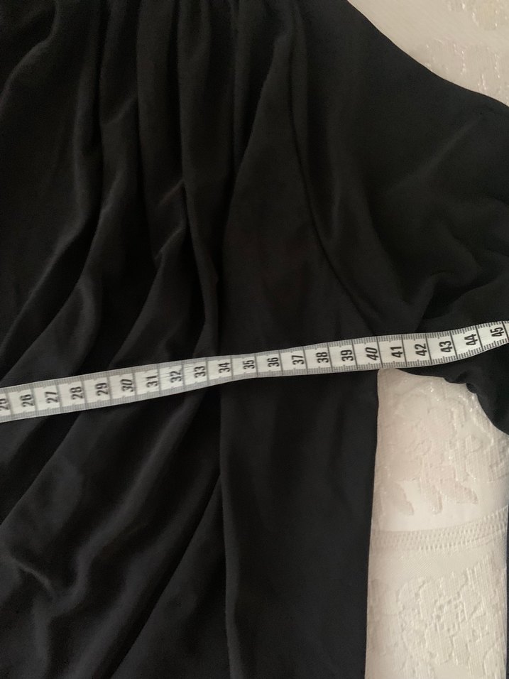 Siyah Drapeli  Bluz - Görsel 3