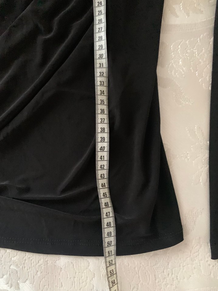 Siyah Drapeli  Bluz - Görsel 5