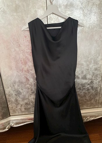 Zara saten elbise - Görsel 3