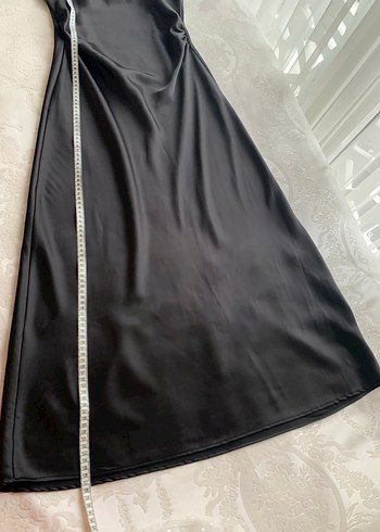 Zara saten elbise - Görsel 4