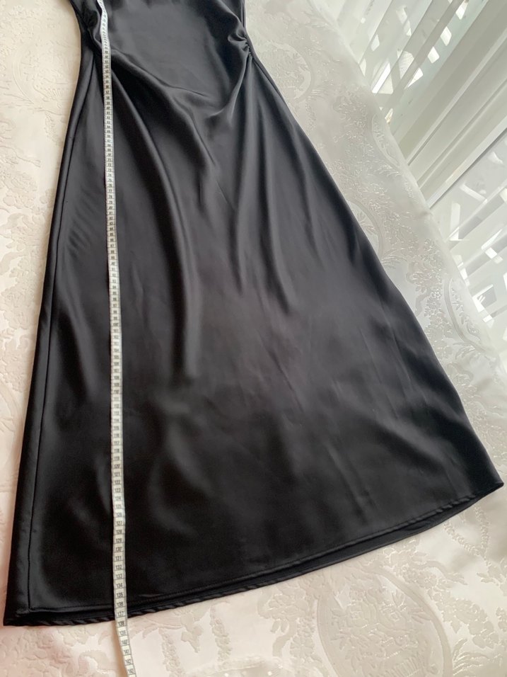 Zara saten elbise - Görsel 4