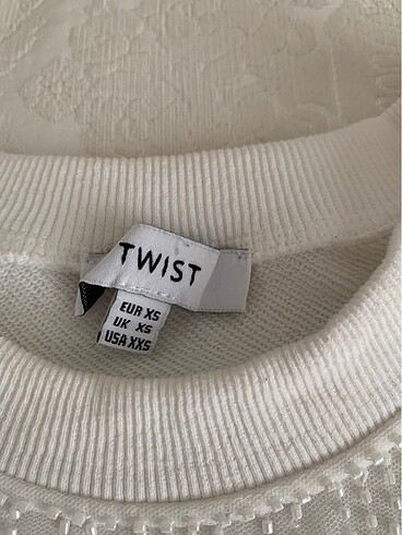 xs Beden beyaz Renk Twist swet