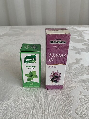 Nane ve kekik yağı