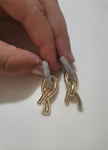 Beymen Çift renk xuping küpe 