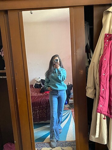 Jean Bol paça pantolon - Görsel 5