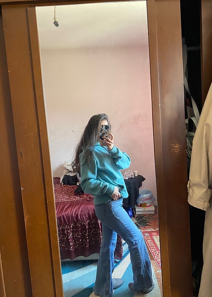 Jean Bol paça pantolon - Görsel 4