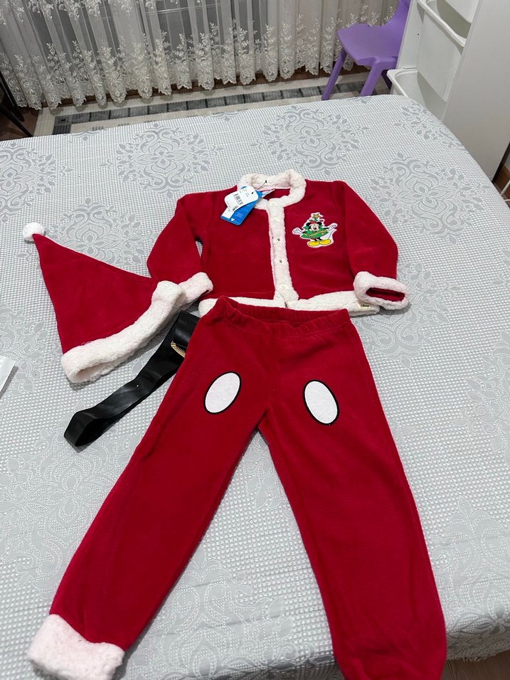 Çocuk Kırmızı Street Wear Takım - Görsel 4