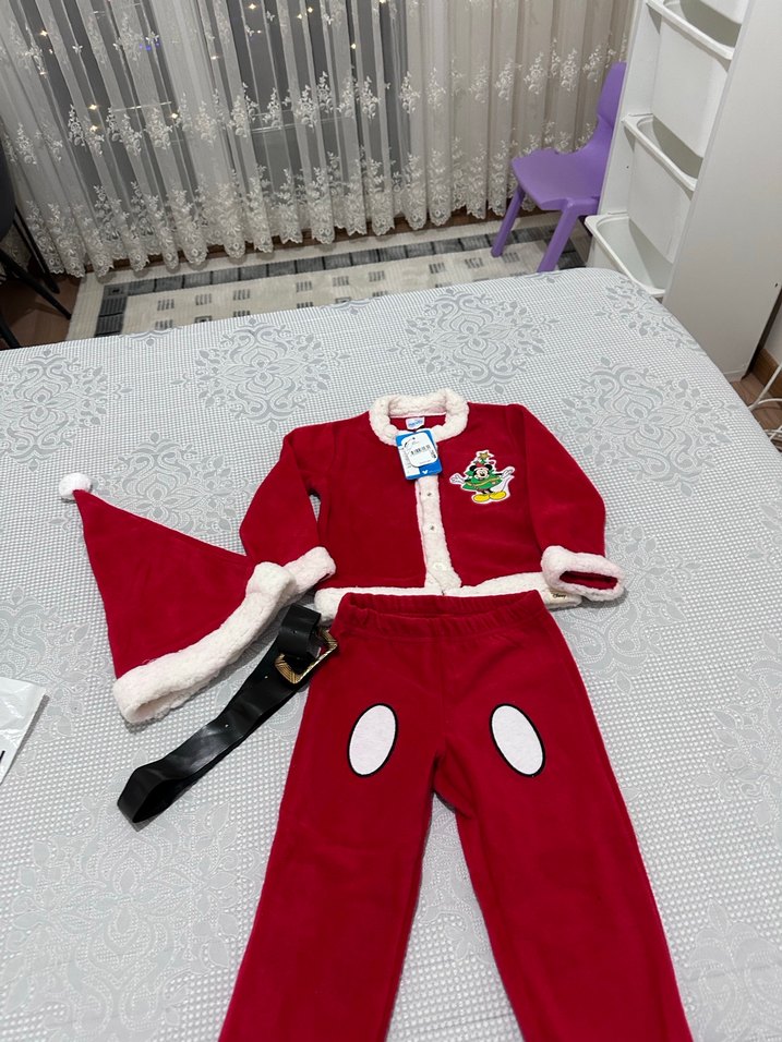 Çocuk Kırmızı Street Wear Takım - Görsel 2