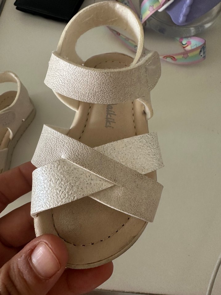 Bej Tokalı Kız Çocuk Terliği - Görsel 5