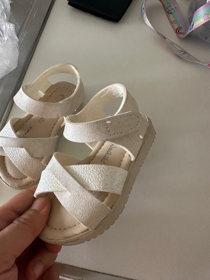 Bej Tokalı Kız Çocuk Terliği - Görsel 2