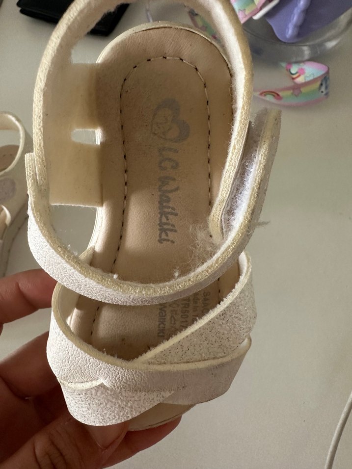 Bej Tokalı Kız Çocuk Terliği - Görsel 4