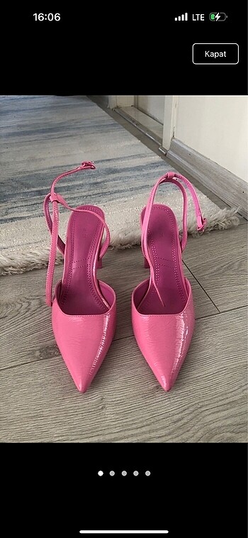 38 Beden pembe Renk bershka topuklu sandalet