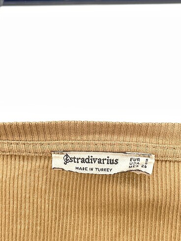 s Beden camel Renk Stradivarius Bluz %70 İndirimli.