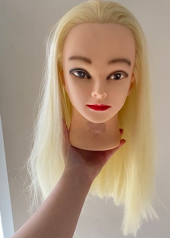 Bej Saten Saç Pupeti - Görsel 3