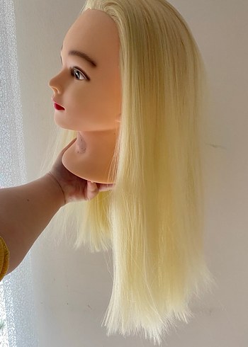 Bej Saten Saç Pupeti - Görsel 2