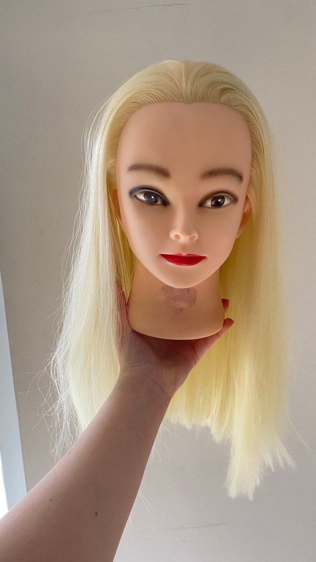 Bej Saten Saç Pupeti - Görsel 3