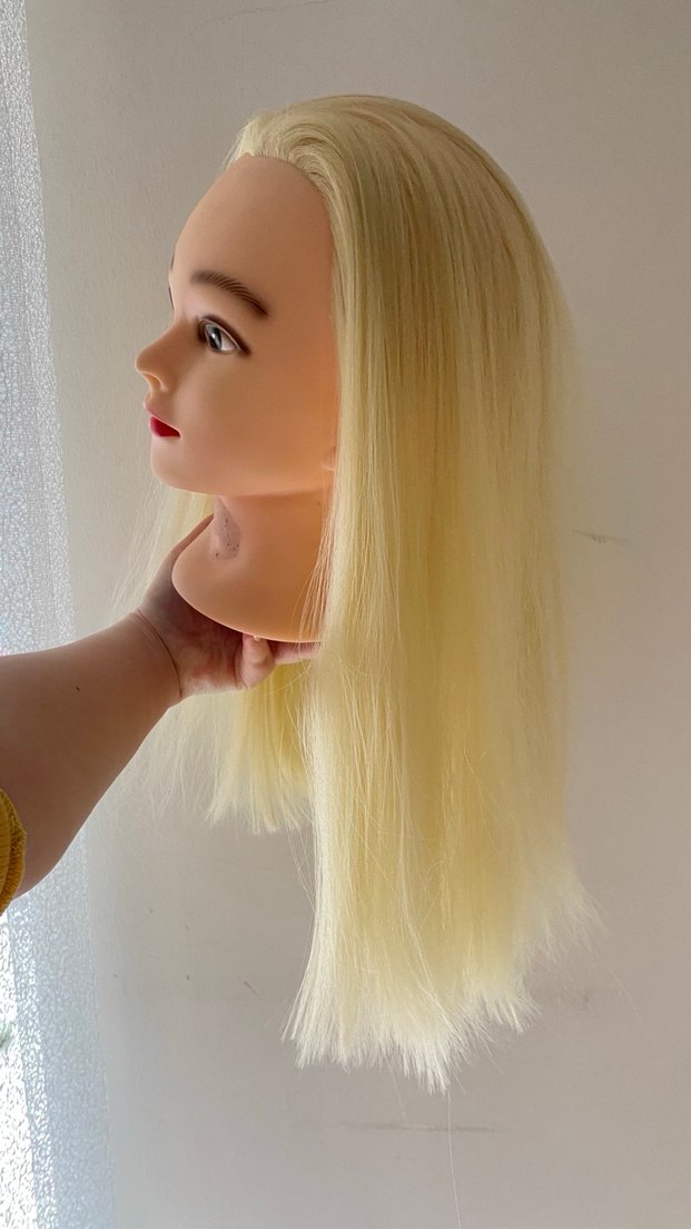 Bej Saten Saç Pupeti - Görsel 2