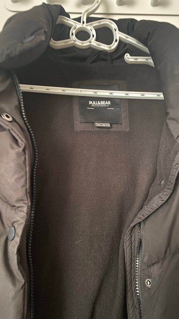 Düğmeli Siyah Kadın Kışlık Mont - Görsel 2