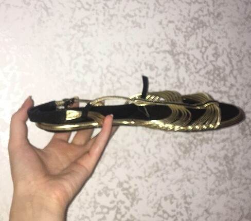 41 Beden altın Renk Sandalet