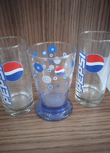 Paşabahçe 3 adet Pepsi meşrubat bardağı 