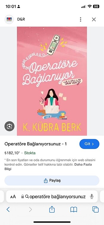 Operatöre bağlanıyorsunuz ciltli