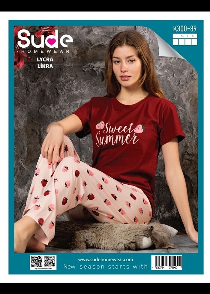 Kısa kol pijama takım - Görsel 4