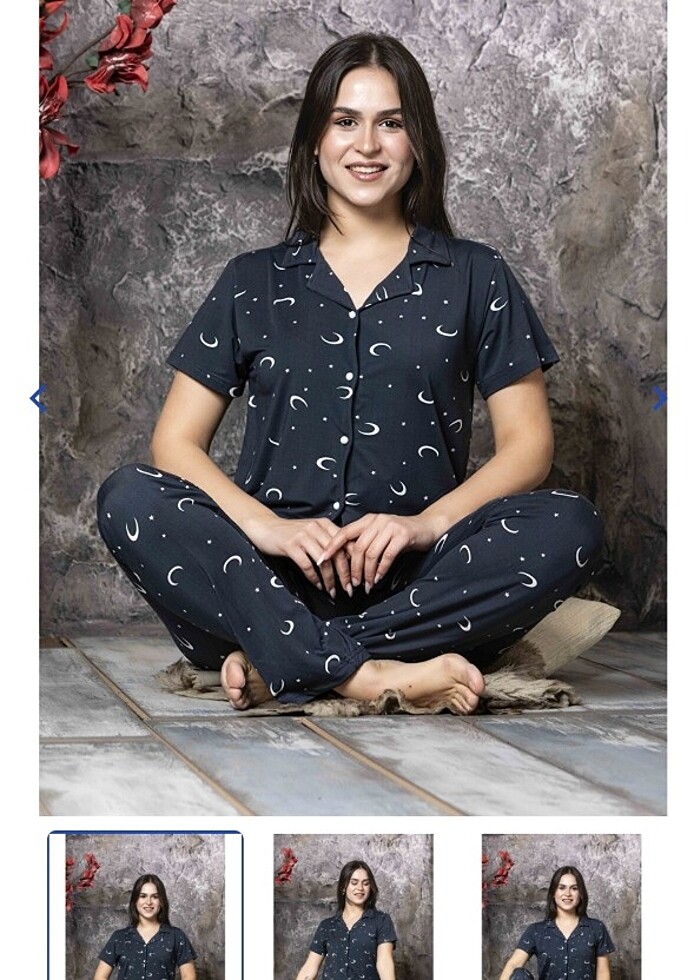 Kısa kol pijama takım - Görsel 5