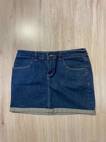 Vero Moda Mavi Mini Kot Etek