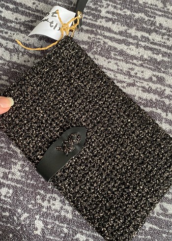 ipekyol Örgü Kadın Clutch Çanta Siyah