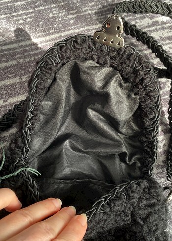 Longchamp Kadın Gri Örgü Omuz Çantası