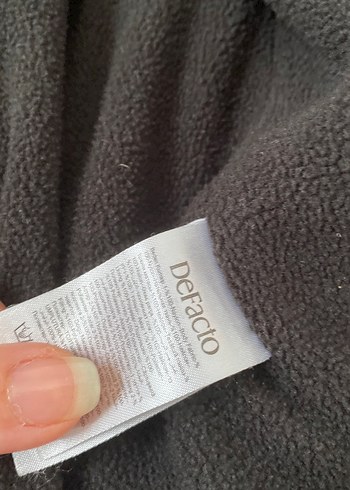 9 Yaş Beden siyah Renk Erkek Çocuk Siyah Kapüşonlu Fermuarlı Mont