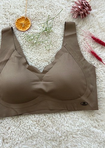 Kahve Lazer Kesim Yumuşak Sıfır Sütyen - Görsel 4