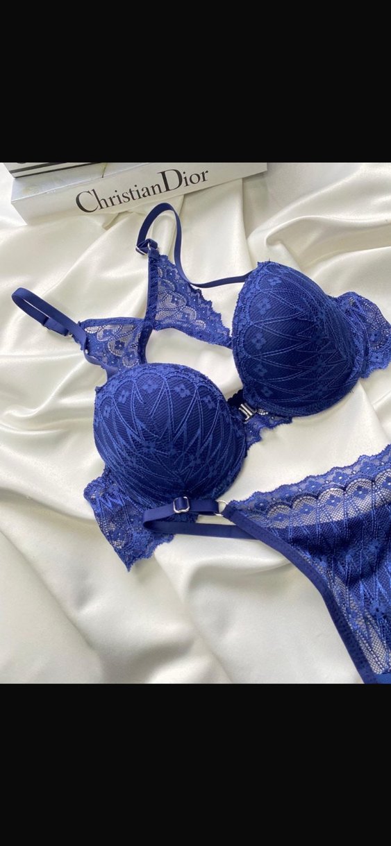 Mavi Destekli Push Up Sıfır Sütyen+tanga - Görsel 3