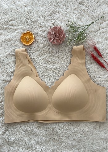Bej Lazer Kesim Toparlayıcı Sıfır Sütyen - Görsel 2