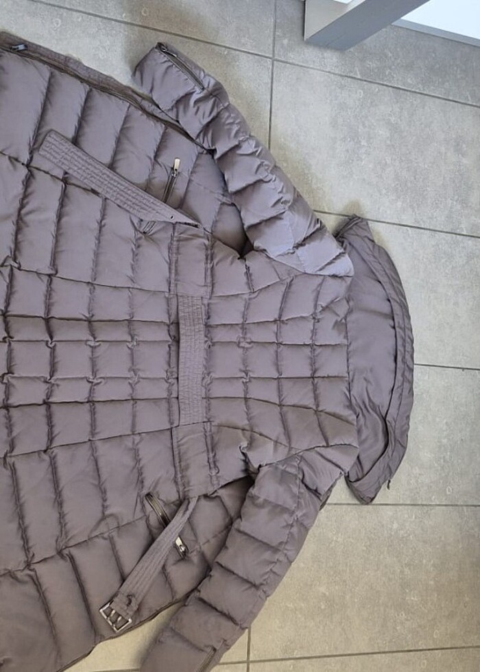 Kaz tüyü zara palto - Görsel 4