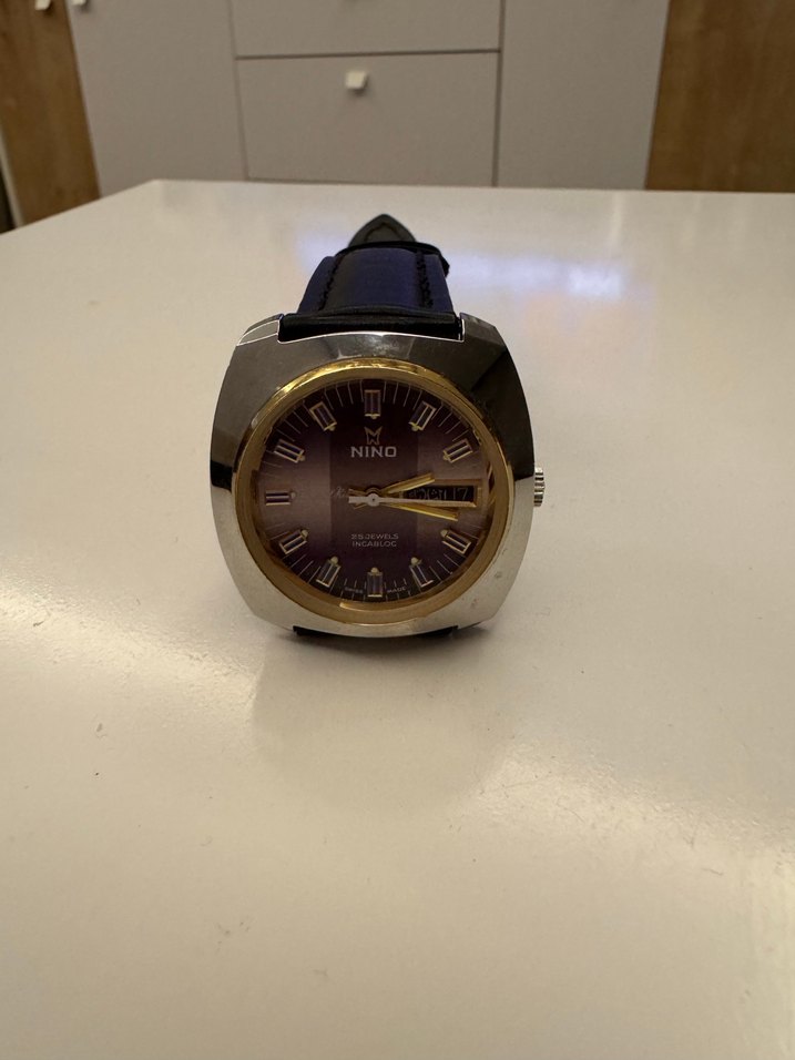 Klasik Mor Nino Erkek Kol Saati - Görsel 3