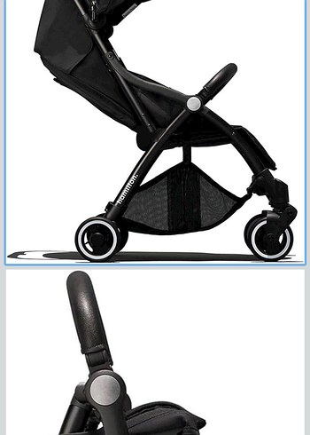 Koyu Siyah Bebek Arabası - Görsel 4