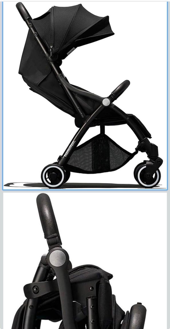 Koyu Siyah Bebek Arabası - Görsel 4