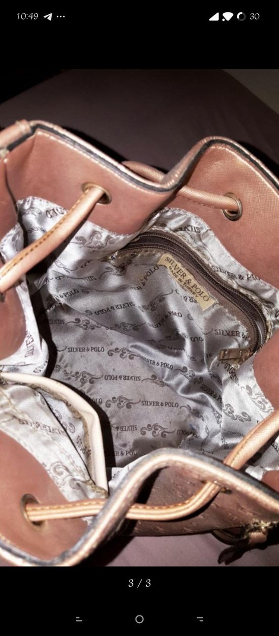 silver polo Deri Kadın Çanta - Görsel 3