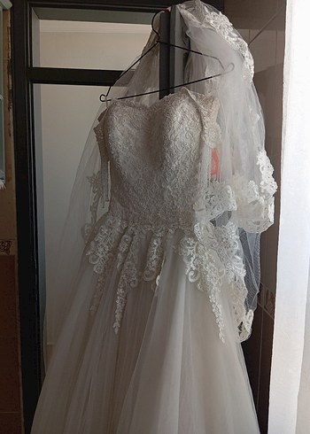 Vintage Prenses Gelinlik Uzun Tül Etek - Görsel 2