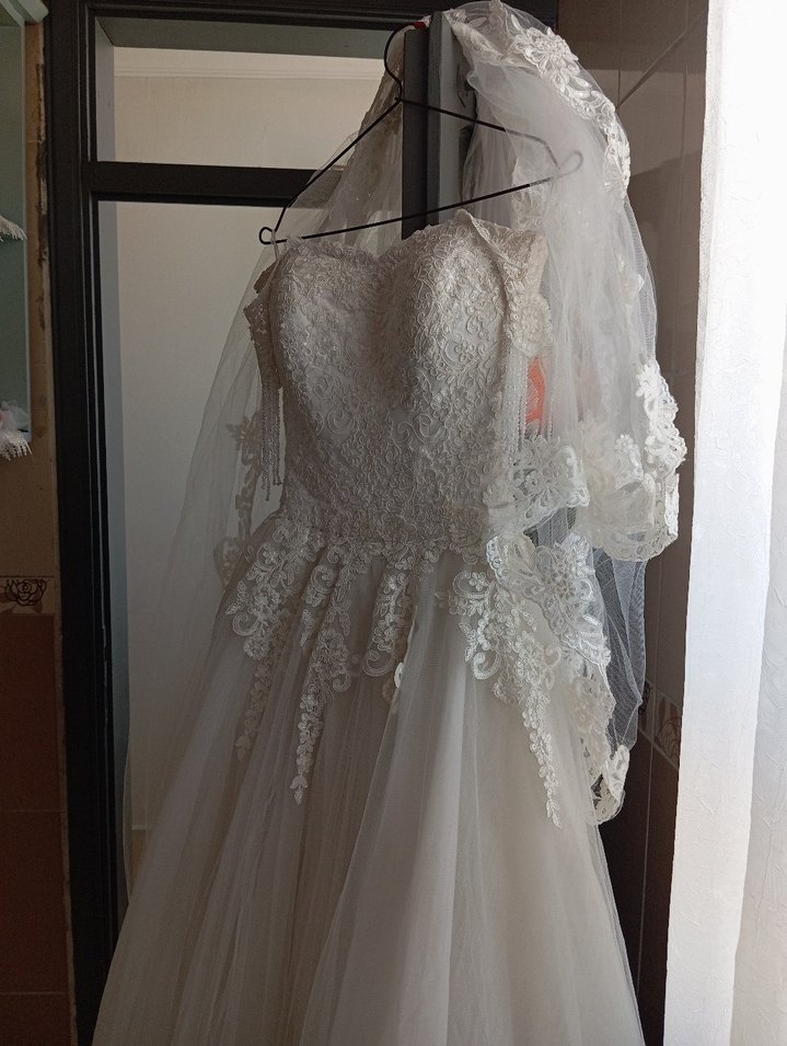 Vintage Prenses Gelinlik Uzun Tül Etek - Görsel 2