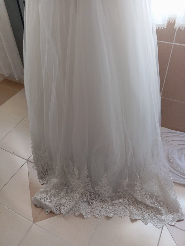 Vintage Prenses Gelinlik Uzun Tül Etek - Görsel 5