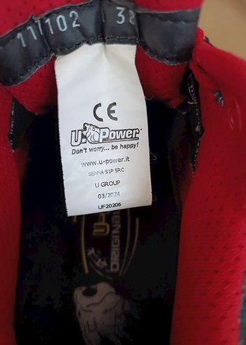 38 Beden U-POWER Marka İş Ayakkabısı