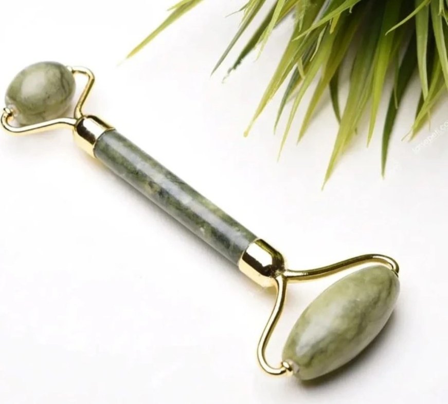 Doğal Yeşim Taşı Yüz Masaj Aleti - Görsel 2