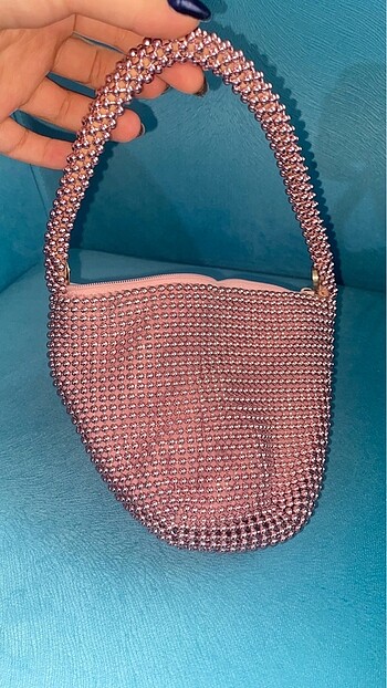 Pembe küçük çanta