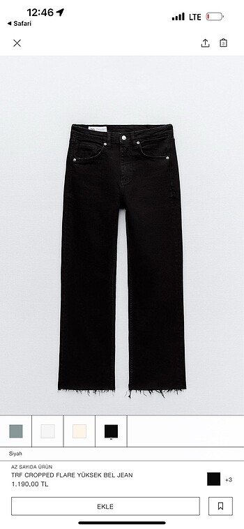 Zara Cropped Jean